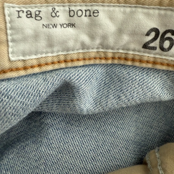 rag & bone Logan Featherweight Mid Rise Wide Leg Jeans size 26 - Picture 6 of 7